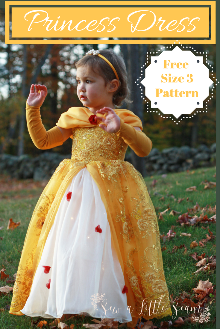 Free Princess Dress Pattern Tutorial Sew A Little Seam