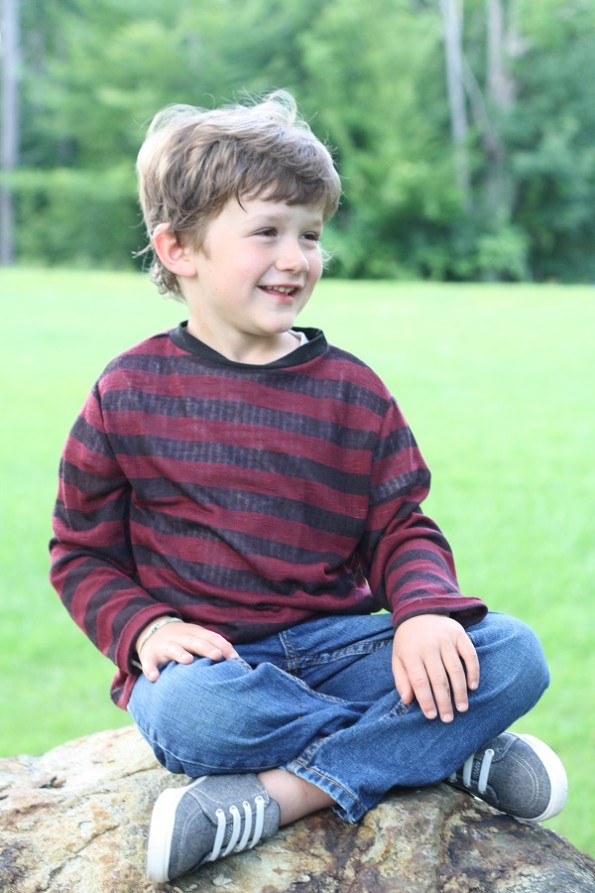 Boy's Striped Long Sleeve Tee