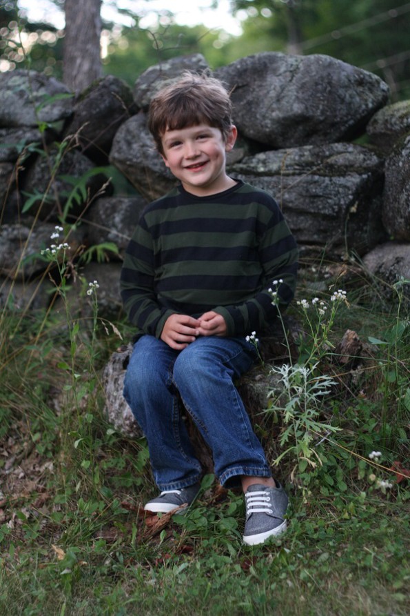 Boy's Long Sleeve Striped Tee