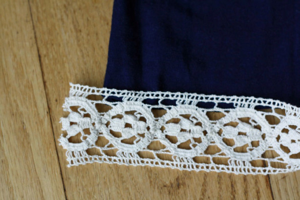 Update a Shirt with Crochet Trim