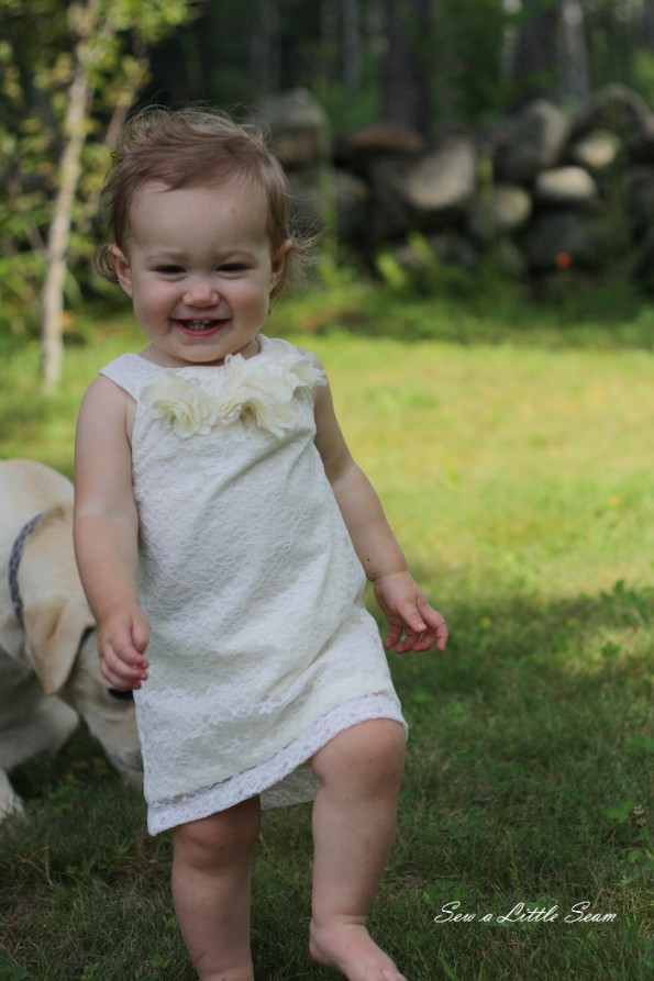 sewalittleseam.com Lace Toddler Dress