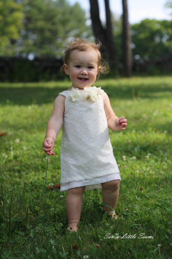 sewalittleseam.com Lace Toddler Dress