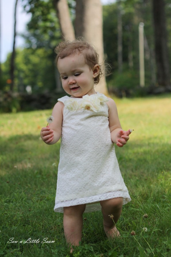 sewalittleseam.com Lace toddler dress