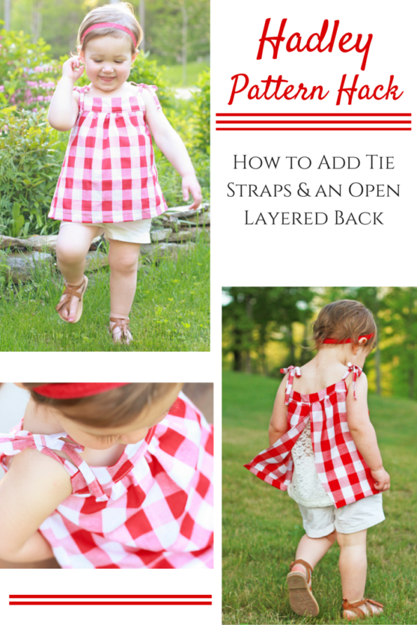 Hadley Pattern: adding tie straps and layered open back