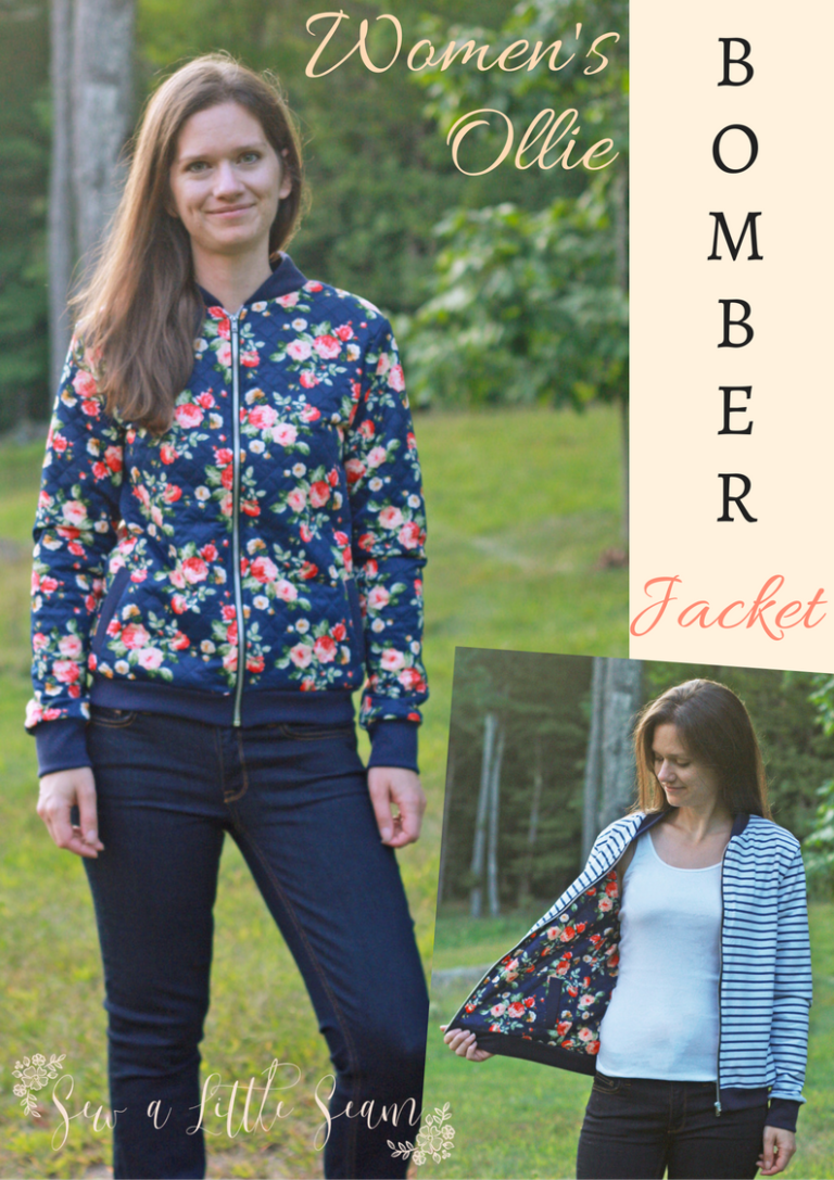 Women's Ollie Bomber PDF pattern