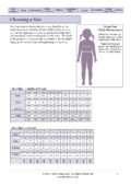 Cora size chart